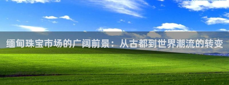 新宝那2O5O5O：缅甸珠宝市场的广阔前景：从古都到世界潮流的转变
