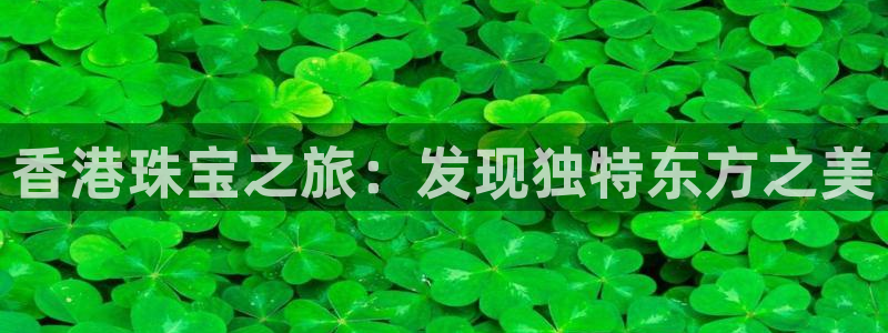 新宝5玩法：香港珠宝之旅：发现独特东方之美