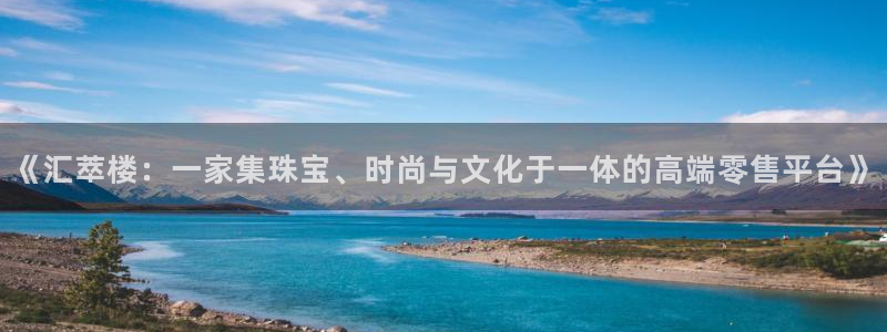 新宝5台卡：《汇萃楼：一家集珠宝、时尚与文化于一体的高端零售平台》
