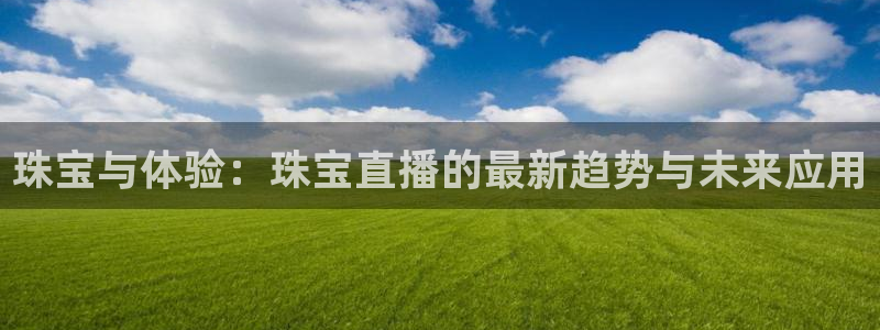 新宝xb5：珠宝与体验：珠宝直播的最新趋势与未来应用