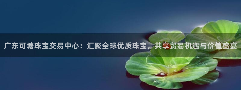 新宝5平台咋样：广东可塘珠宝交易中心：汇聚全球优质珠宝，共享贸易机遇与价值盛宴