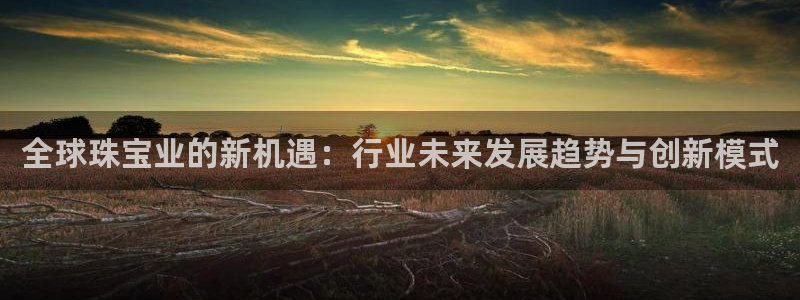 新宝5线路登录：全球珠宝业的新机遇：行业未来发展趋势与创新模式