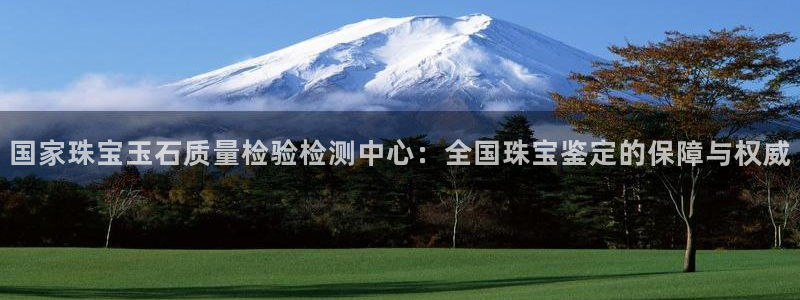 新宝5账号注册：国家珠宝玉石质量检验检测中心：全国珠宝鉴定的保障与权威