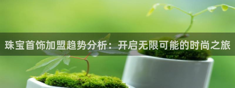 新宝5平台登录下载软件：珠宝首饰加盟趋势分析：开启无限可能的时尚之旅