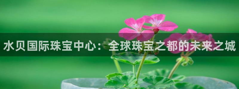 新宝5平台咋样：水贝国际珠宝中心：全球珠宝之都的未来之城