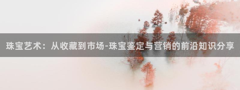 新宝5线路登录检测：珠宝艺术：从收藏到市场-珠宝鉴定与营销的前沿知识分享