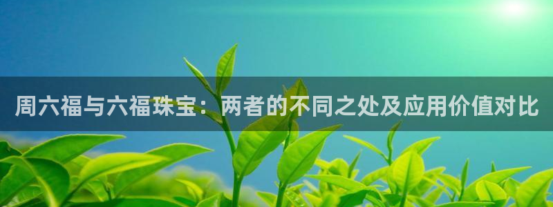 新宝5注册流程：周六福与六福珠宝：两者的不同之处及应用价值对比