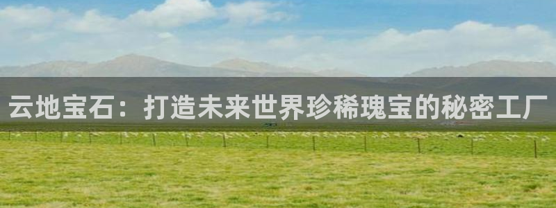 新宝5娱乐同：云地宝石：打造未来世界珍稀瑰宝的秘密工厂